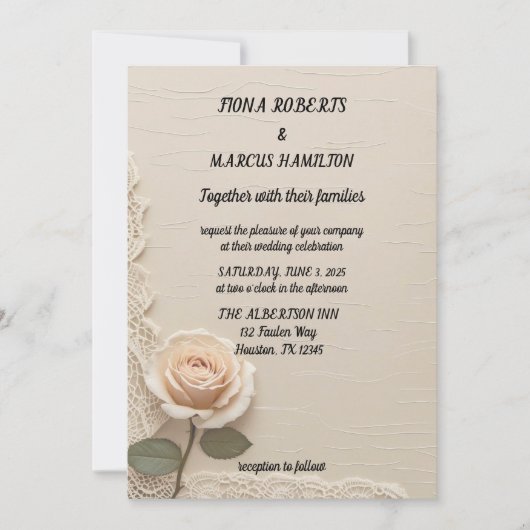  minimalistische elegante bruiloft Save the Date (Voorkant)