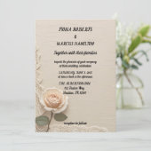  minimalistische elegante bruiloft Save the Date (Staand voorkant)