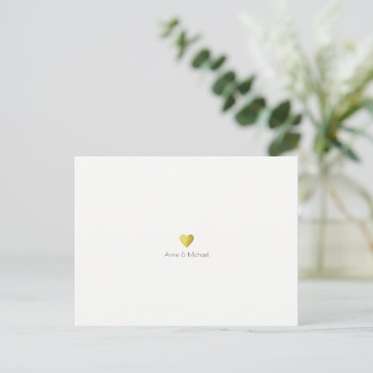 Minimalistische elegante bruiloft save-the-date wi aankondigingskaart (Staand voorkant)