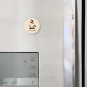 Minimalistische Elegante Bruine Koffie business lo Magneet