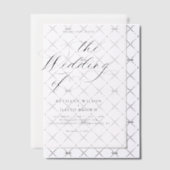 Minimalistische Elegante Calligrafie Bruiloft Vellum Uitnodigingen (Offset (Uitnodiging))