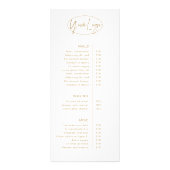 Minimalistische Elegante Champagne Moderne prijsli Reclamekaart (Achterkant)