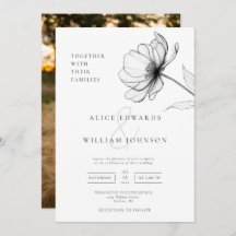 Minimalistische Elegante Chic Bloemige Foto Bruilo