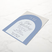 Minimalistische Elegante Chic Folie Uitnodiging (Gedraaid)