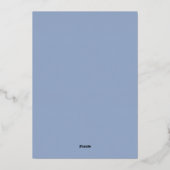 Minimalistische Elegante Chic Folie Uitnodiging (Achterkant)