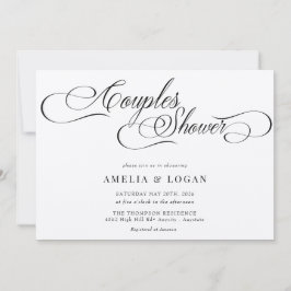 Minimalistische Elegante Chic | Koppels Bruidsmeis Kaart