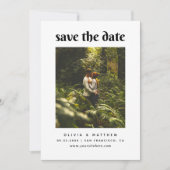 Minimalistische elegante chique bruiloft | Foto sc Save The Date (Voorkant)