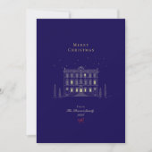 Minimalistische elegante chique kerstvakantie Kaar Feestdagenkaart (Voorkant)