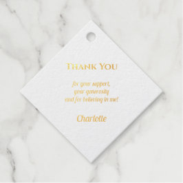Minimalistische Elegante Dankjewel Gold Bedankjes Labels