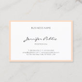 Minimalistische Elegante Duidelijke Professionele  Visitekaartje (Achterkant)