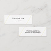 Minimalistische Elegante Eenvoudige Moderne Duidel Mini Visitekaartje (Voorkant / Achterkant)