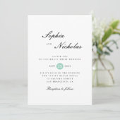 Minimalistische elegante eenvoudige schone klassie kaart (Staand voorkant)