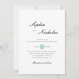 Minimalistische elegante eenvoudige schone klassie kaart