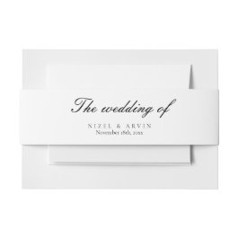Minimalistische Elegante Eenvoudige Traditionele S Uitnodigingen Wikkel