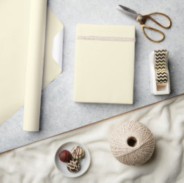 Minimalistische Elegante Effen Pastelcrème Cadeaupapier