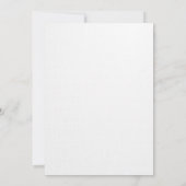 Minimalistische Elegante Floral bruiloft uitnodigi Kaart (Achterkant)