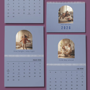 Minimalistische Elegante Foto Citaat Agenda 2026 Kalender