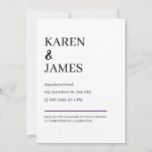 Minimalistische elegante foto save the date (Achterkant)