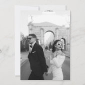 Minimalistische Elegante Foto Save the date Kaart (Achterkant)