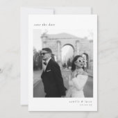 Minimalistische Elegante Foto Save the date Kaart (Voorkant)