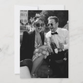 Minimalistische Elegante Foto Save the date Kaart (Achterkant)