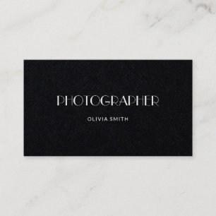 Minimalistische elegante fotograaf Professional Visitekaartje
