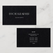 Minimalistische elegante fotograaf Professional Visitekaartje (Voorkant / Achterkant)