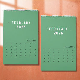 Minimalistische Elegante Fotoquote Kalendar 2026 Kalender