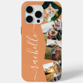 Minimalistische elegante gepersonaliseerde fotocol Case-Mate iPhone case (Achterkant)