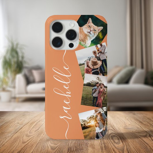 Minimalistische elegante gepersonaliseerde fotocol Case-Mate iPhone case