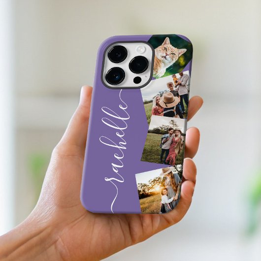 Minimalistische elegante gepersonaliseerde fotocol Case-Mate iPhone case