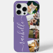 Minimalistische elegante gepersonaliseerde fotocol Case-Mate iPhone case (Achterkant)