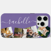 Minimalistische elegante gepersonaliseerde fotocol Case-Mate iPhone case (Achterkant (horizontaal))