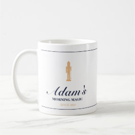 Minimalistische elegante gepersonaliseerde kerst m koffiemok