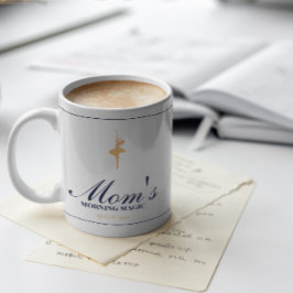 Minimalistische elegante gepersonaliseerde kerst m koffiemok