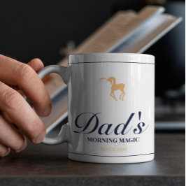 Minimalistische elegante gepersonaliseerde kerst m koffiemok