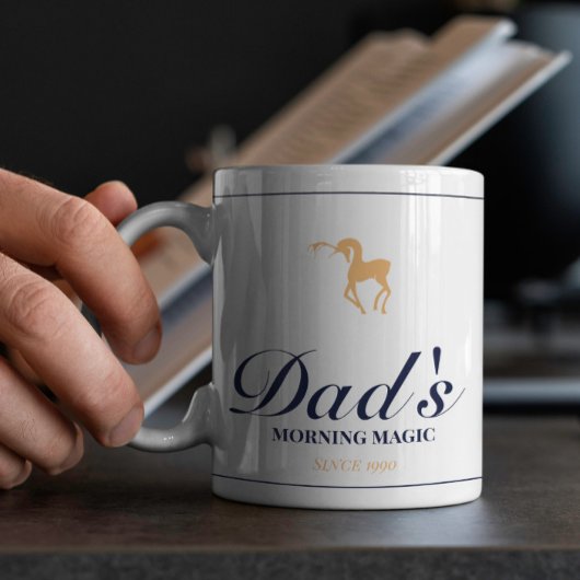 Minimalistische elegante gepersonaliseerde kerst m koffiemok
