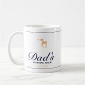 Minimalistische elegante gepersonaliseerde kerst m koffiemok (Links)