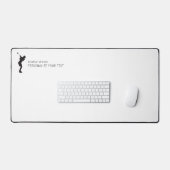 Minimalistische elegante golfspeler Voeg naam toe  Bureaumat (Keyboard & Muis)