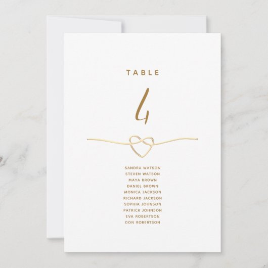 Minimalistische Elegante Gouden Trouwstoel Grafiek (Voorkant)