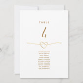 Minimalistische Elegante Gouden Trouwstoel Grafiek (Achterkant)