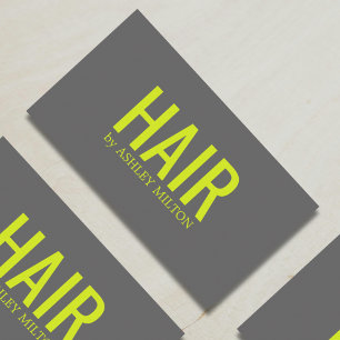 Minimalistische Elegante Grijze Groen Vetgedrukte Visitekaartje