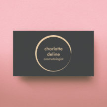 Minimalistische Elegante Grijze Huid Cirkel Cosmet