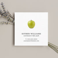 Minimalistische elegante groene appel voedingsdesk