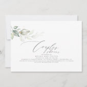 Minimalistische elegante groene koppels douche kaart (Voorkant)