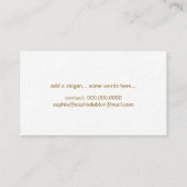 Minimalistische Elegante Handtekening Eenvoudige P Visitekaartje (Achterkant)