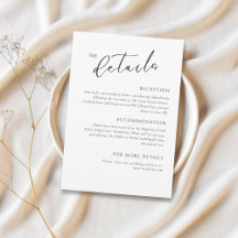 Minimalistische Elegante Huwelijksdetails Bijlagek
