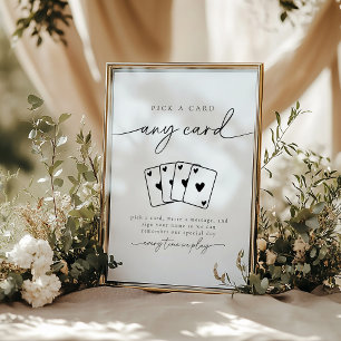 Minimalistische Elegante Kies Een Kaart Guestbook