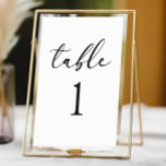 Minimalistische Elegante Klassieke Basic Wedding Kaart<br><div class="desc">Dit is een minimalistisch elegant klassiek standaard trouwtafelnummer!</div>