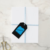 Minimalistische Elegante Klassieke Eigen Naam Prof Cadeaulabel (Met Touw)